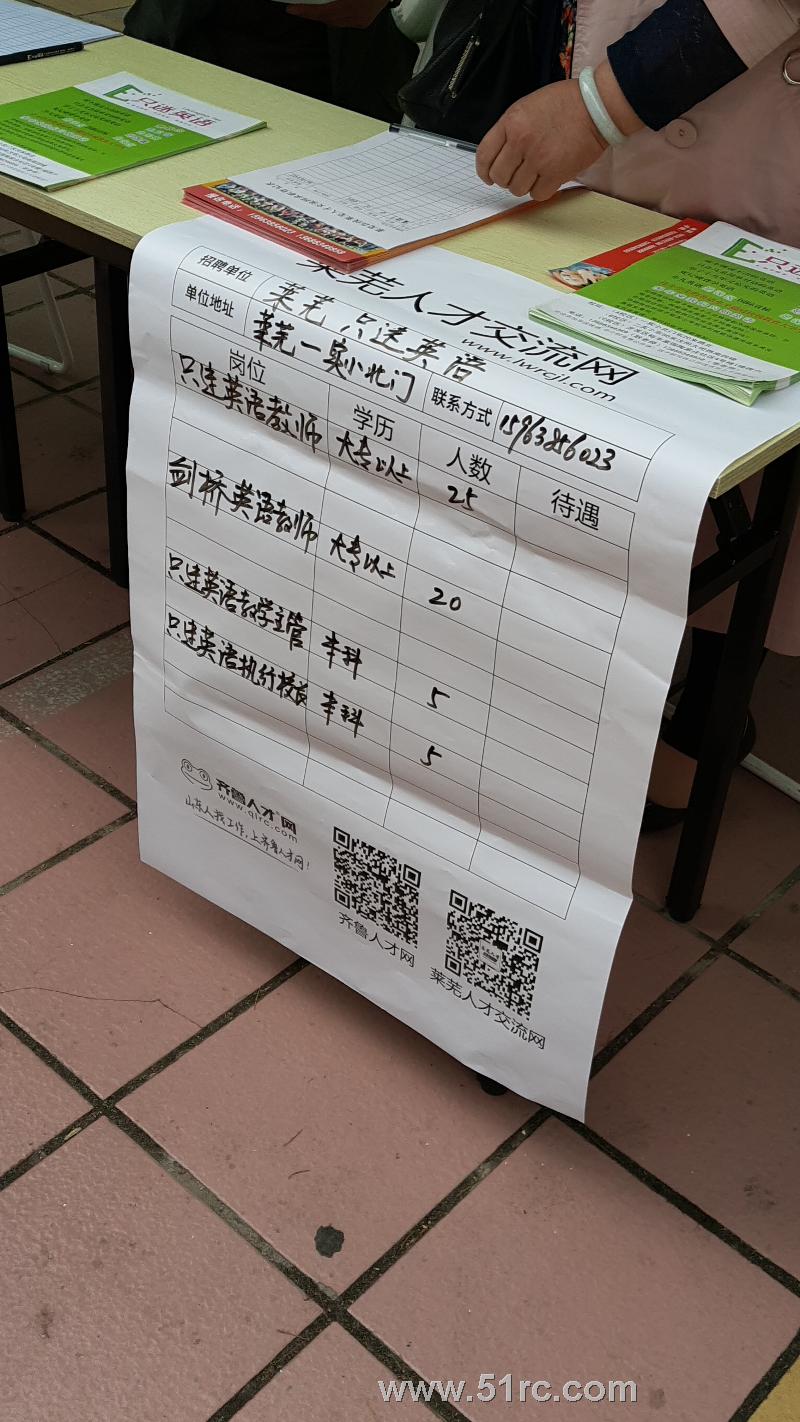 5月5日莱芜区人才招聘会盛大举行中